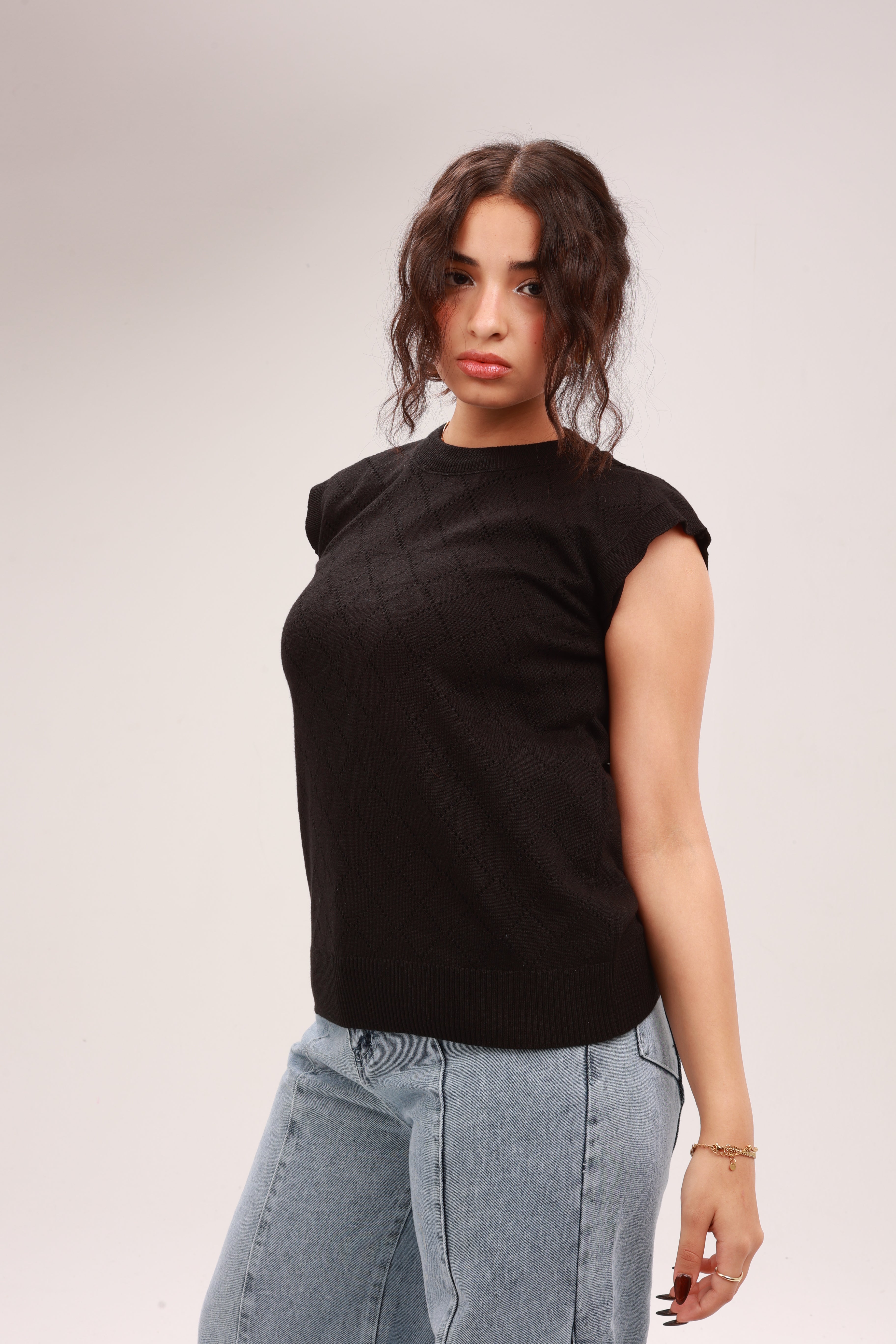 Sleeveless Knit Top