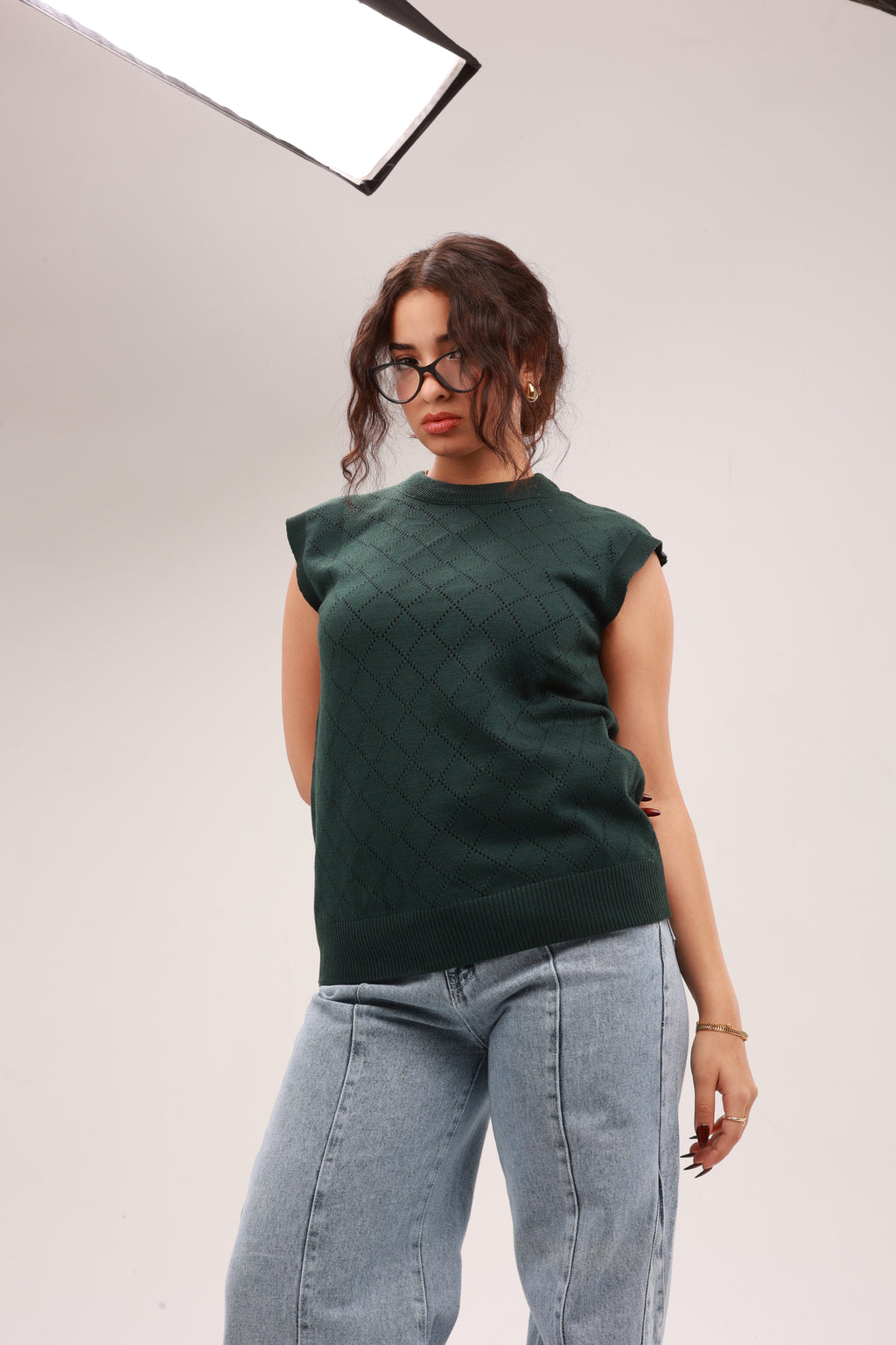Sleeveless Knit Top