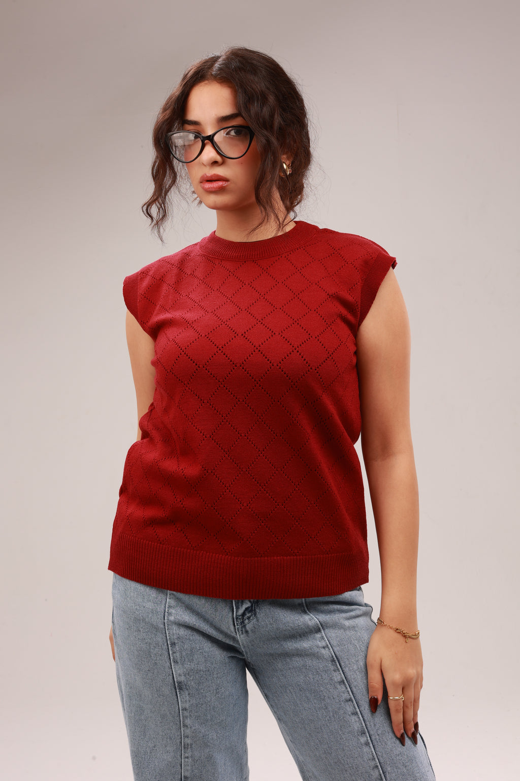 Sleeveless Knit Top