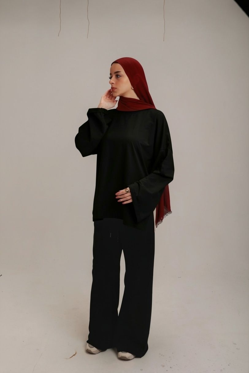 Over size cotton T-shirt