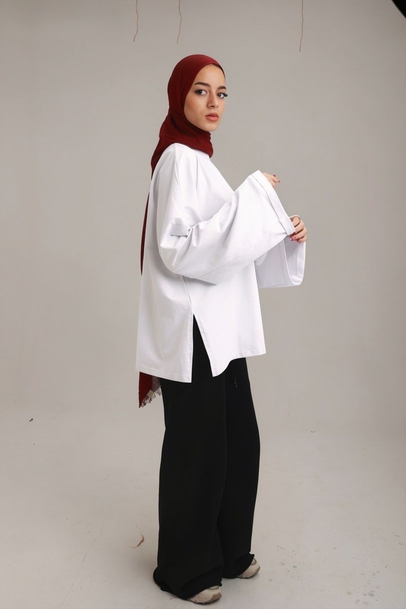 Over size cotton T-shirt
